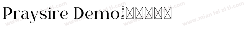 Praysire Demo字体转换